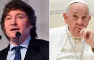 ¡Hablaron por teléfono! Vaticano confirma llamada entre el papa Francisco y Javier Milei