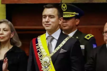 Daniel Noboa asume presidencia de Ecuador.