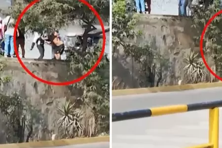 Colombiano empuja a mototaxista no pagarle cupo en Ate.