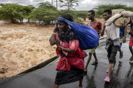 Kenia presenta graves inundaciones.
