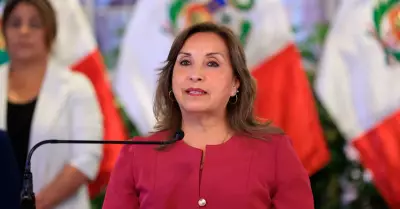Dina Boluarte, presidenta del Perú.
