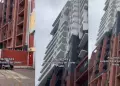 Mujer camina por calle y queda sorprendida al ver un edificio: "Un collage arquitectónico"
