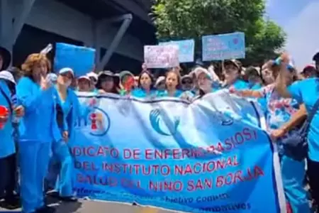 Sindicato de Enfermeras de San Borja anuncian radicalizacin en protestas.