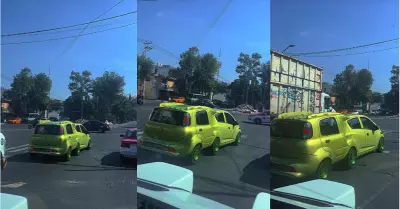 "Carro doble" sorprende a conductores en calles urbanas.