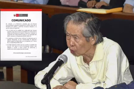 Ministerio de Justicia sobre Alberto Fujimori.
