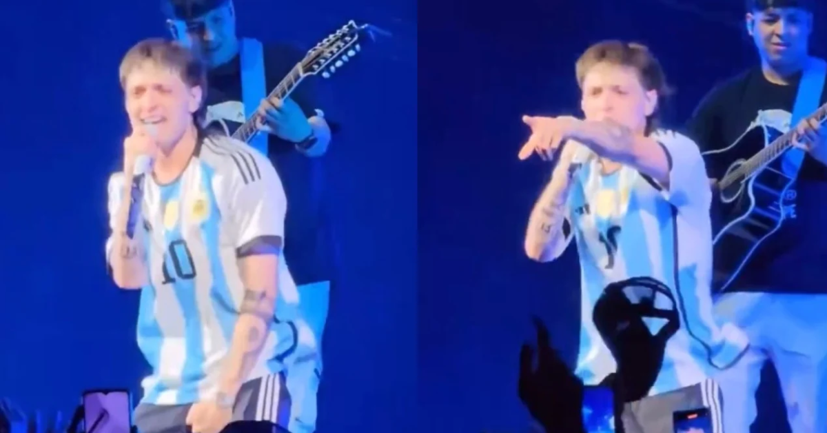 Fanáticos argentinos enloquecen en concierto de Peso Pluma y le roban su  gorra en pleno escenario