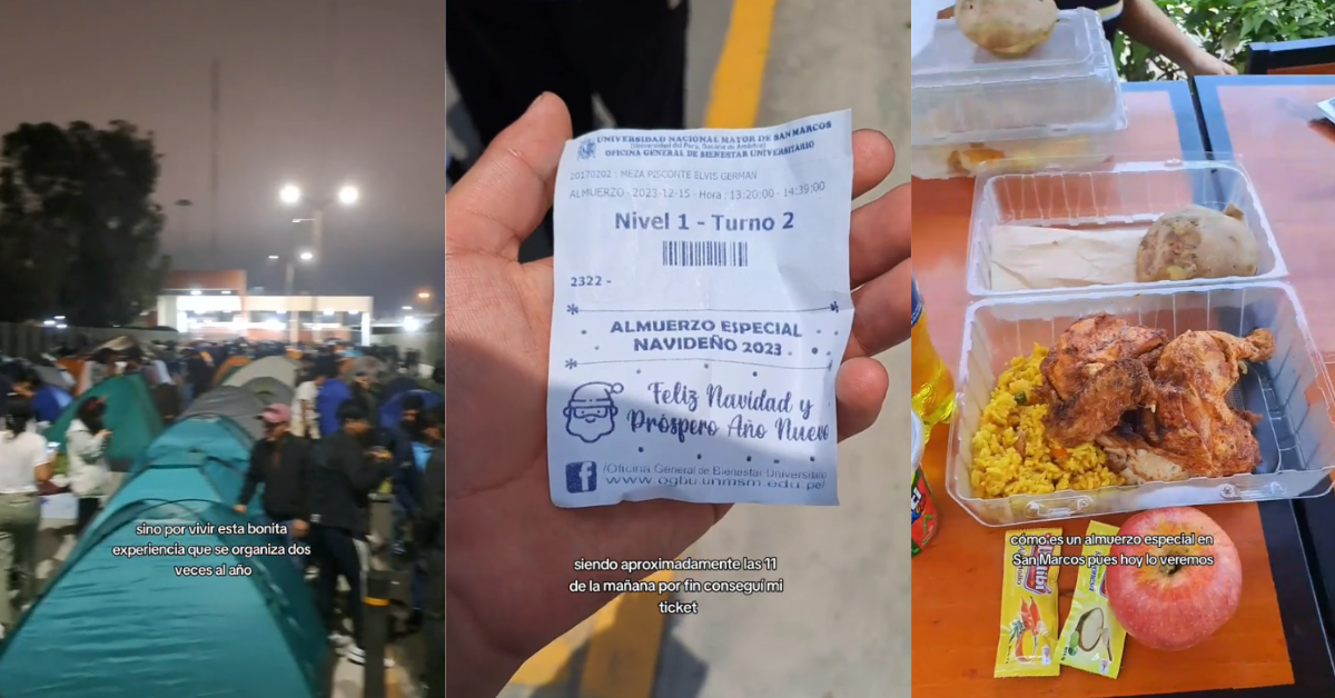 Estudiante cuenta su travesía para obtener el "almuerzo especial" de la UNMSM: "Esperé 12 horas"