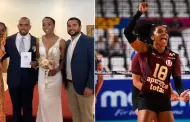 De pelcula! Voleibolista de la 'U' se casa por la maana y horas despus es clave en triunfo ante Olva