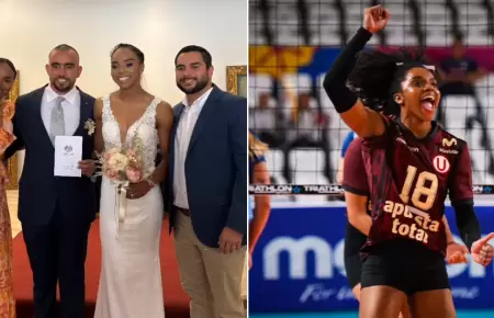 Coraima Gómez, voleibolista de la 'U', se casó.