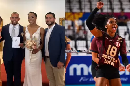 Coraima Gmez, voleibolista de la 'U', se cas.