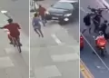 ¡No logró escapar! Atropellan y linchan a ladrón que intentó robar el celular de una joven (VIDEO)