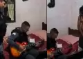 Policía entró a detener a delincuente y tocó guitarra con él.