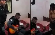 Inslito! Polica se mete a casa para realizar detencin y terminan tocando Metallica con los investigados