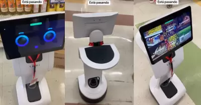 Artista confiesa que un robot la atendió en el supermercado.