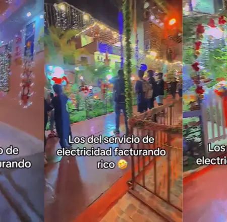 Vecinos de Comas adornan sus calles con luces navideas.