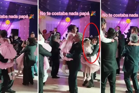 Abuelita reemplaza al padre de su nieta en baile de promocin.