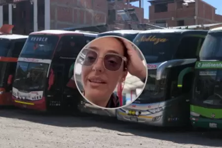 Turista chilena queda maravillada por buses peruanos.