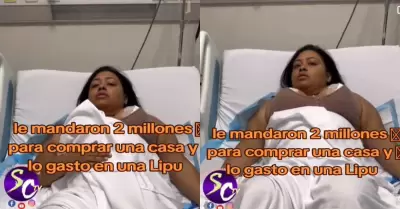 Mujer gasta dinero de su esposo en una liposucción.