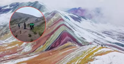 Rayo mata turista en Montaña de 7 colores