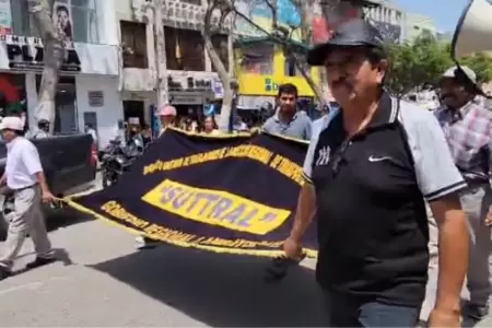 Ciudadanos inician movilizaciones pacficas en la ciudad de Chiclayo.