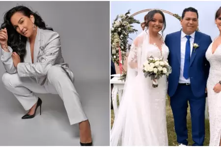 Daniela Darcourt recibe crticas por ir con vestido blanco a matrimonio