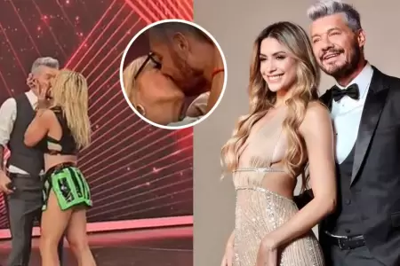 Marcelo Tinelli besa a otras dos mujeres en 'Bailando 2023'.