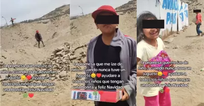 Joven que no tuvo regalos de pequeo ofreci juguetes a nios de pocos recursos.