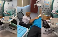 "Mi primera chamba": Perrito causa sensacin al convertirse en asistente de una dentista