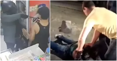 Policas abaten a delincuente tras asalto a minimarket