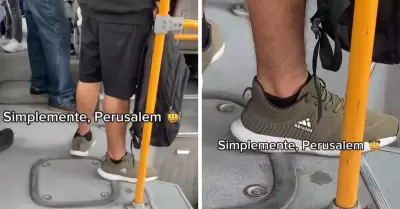 Peruano causa sensacin con 'Abiclas', las zapatillas no convencionales.