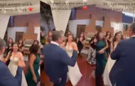 Padre asombr a invitados al bailar cumbia de 'Los Mirlos' con su hija en fiesta de boda: "La mejor pareja"