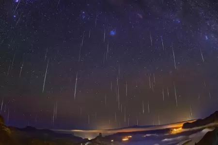 Lluvia de meteoros "Gemínidas".