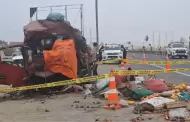 Accidente en San Bartolo: dos muertos y un herido por choque entre camin y bus de transporte pblico