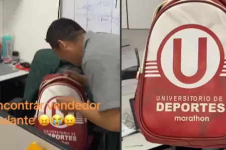 Joven denunci que su mochila de Universitario vino fallada.