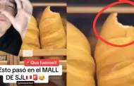 "Era del Mall de San Juan de Lurigancho": joven denuncia que encontr un pan mordido en un centro comercial