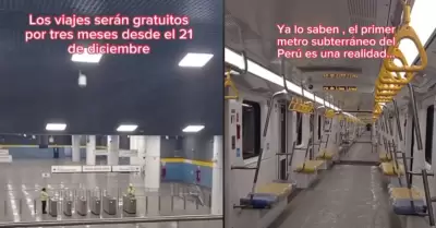 Usuario ensea en redes cmo luce la Lnea 2 del Metro de Lima.