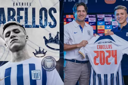 Catriel Cabellos firma con Alianza Lima por todo el 2024
