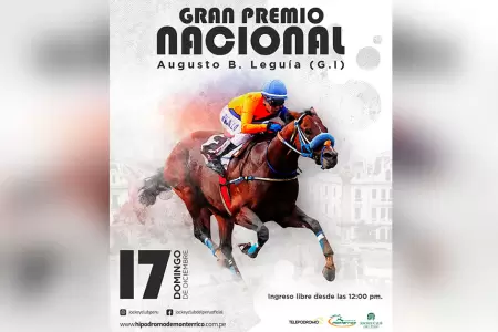 Gran Premio Nacional este domingo en el Hipdromo de Monterrico