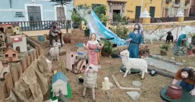 Trujillanos reciben la Navidad con nacimiento gigante y caos por obras pblicas