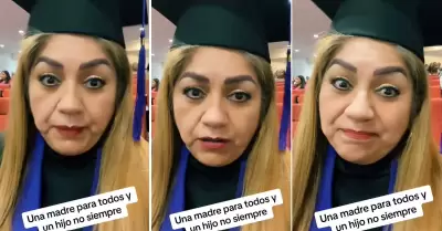 Madre revela que ninguno de sus hijos asisti a su graduacin.