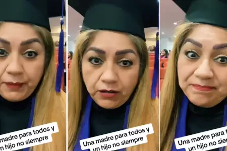 Madre revela que ninguno de sus hijos asisti a su graduacin.