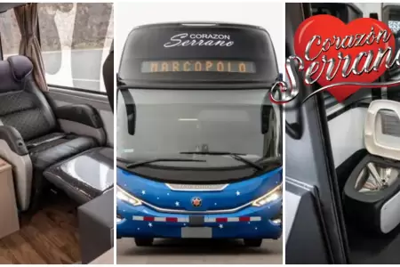 Corazn Serrano presenta su moderno bus