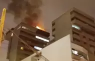 Incendio en Miraflores: Bomberos controlan siniestro en edificio multifamiliar de la calle Alcanfores