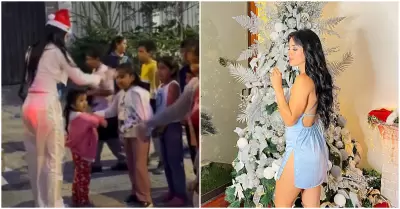 Rosngela Espinoza llev ayuda a nios ms necesitados por Navidad