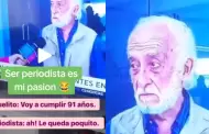 "Ya le queda poquito": reportera chilena comete tremendo blooper en entrevista en vivo con anciano