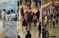 Una Navidad catica! Mujer encuentra a su esposo gastando su aguinaldo con su amante en un centro comercial