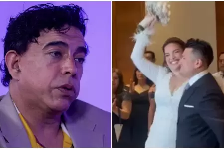 Ernesto Pimentel no pudo contener la emocin en la boda Deyvis Orosco