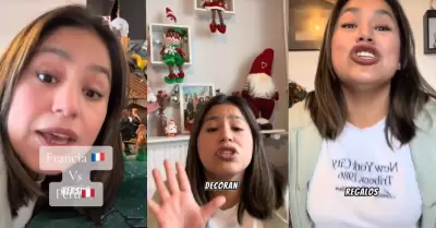 Peruana que vive en el extranjero cuenta las diferencias entre la Navidad de Fra