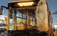 Metropolitano: Dos heridos deja choque entre buses en la estacin Canaval y Moreyra