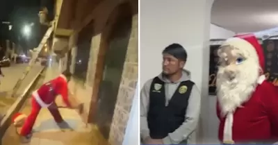 "Pap Noel" captura vendedores de droga en Huaraz.